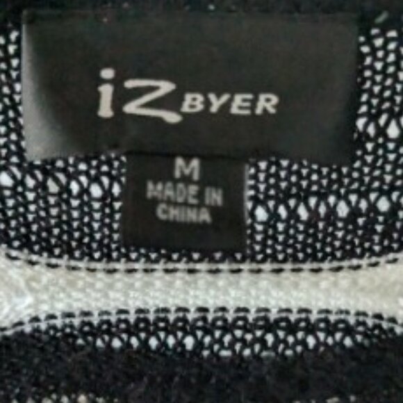 IZ Byer black and white striped sweater - Picture 4 of 7